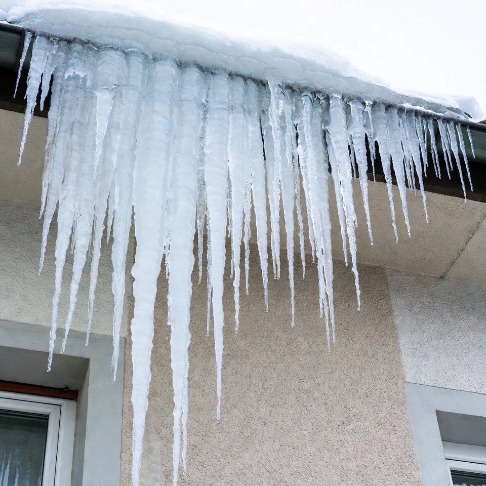 Sichere Entfernung gefährlicher Eiszapfen vom Hausdach in Augsburg